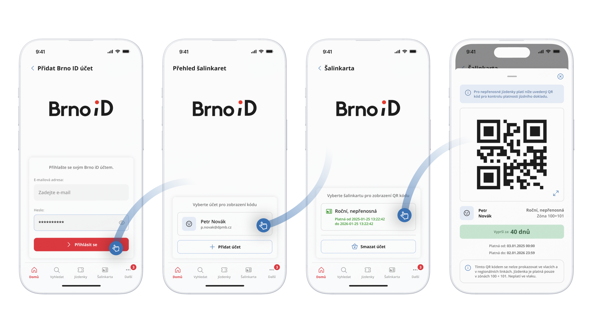 Virtuální šalinkarta v aplikaci DPMB