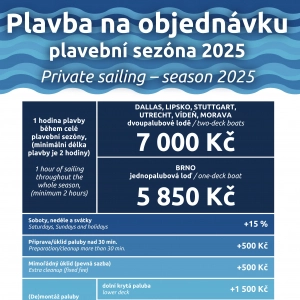 Plavba na objednávku 2025